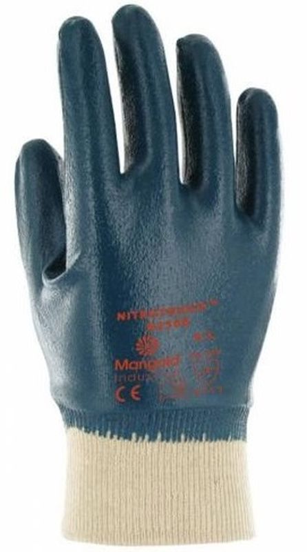 ANSELL-Workwear, Nylon-Strickhandschuhe, Nitrotough N250B, Lnge: 260 mm, blau/wei, VE = 12 Paar
