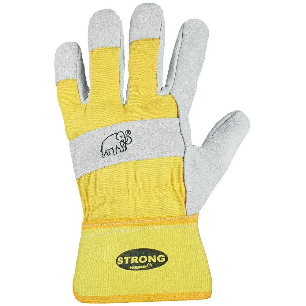 F-STRONGHAND, Rindspaltleder, Arbeitshandschuhe, *MAMMUT*, Pkg.a`12