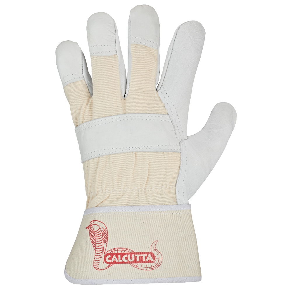F-*CUT CALCUTTA* STRONGHAND® HANDSCHUHE-LEVEL C, SCHNITTSCHUTZ, RIND-VOLLLEDER, NATUR, CAT 2