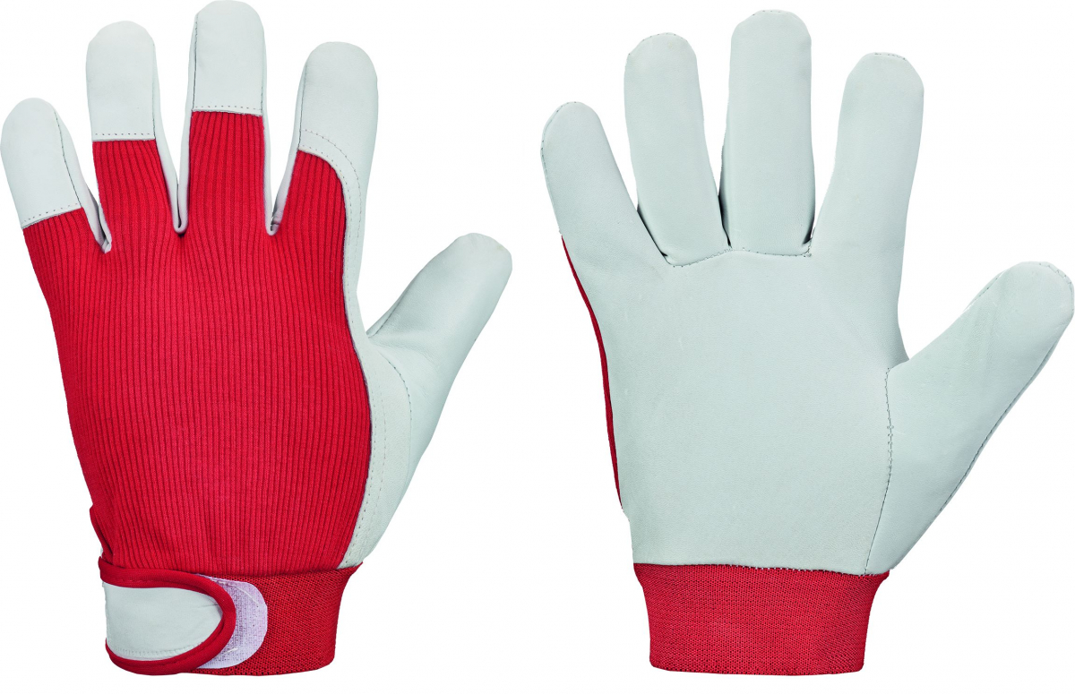 F-GOODJOB, Arbeitshandschuhe *RED NAPPA*, Pkg.a`12