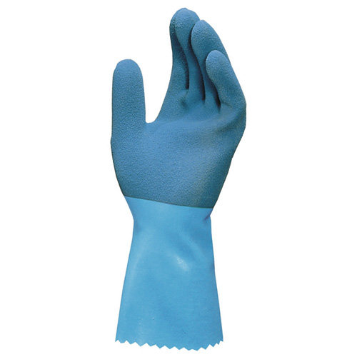 F-MAPA, Naturlatex, Arbeitshandschuhe, *JERSETTE 301*, Pkg.a`12, blau