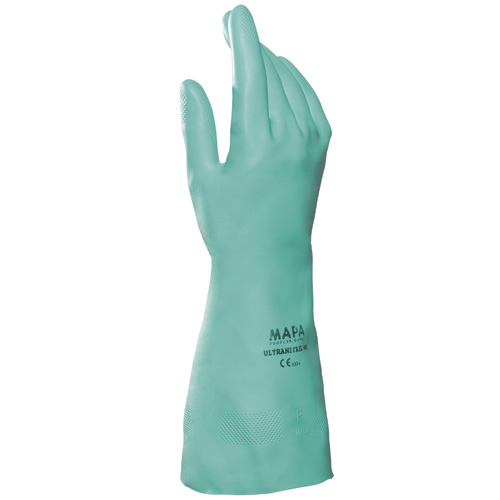 F-MAPA, Nitril, Arbeitshandschuhe, *ULTRANITRIL PLUS 492*, Pkg.a`12, grün