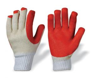 F-STRONGHAND, Latex, Arbeitshandschuhe, *SUPERGRIP*, Pkg.a`12, weiß/rot