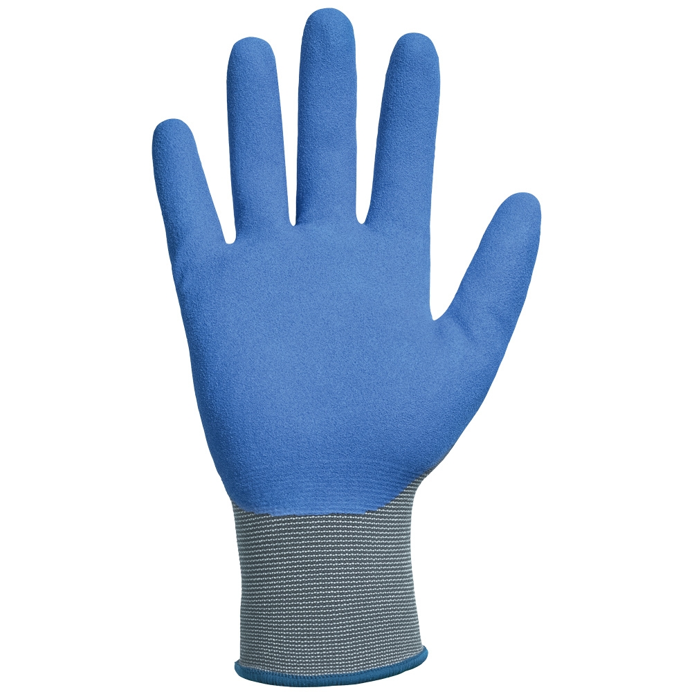 F-STRONGHAND, Nylon, Nitrilbeschichtung, Arbeitshandschuhe,*BLUE MOUNTAINS*, Pkg.a`12, grau/blau