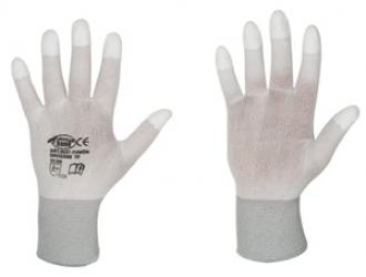 F-STRONGHAND, Nylon, PU beschichtet, Arbeitshandschuhe, *YUMEN*, Pkg.a`12, weiß