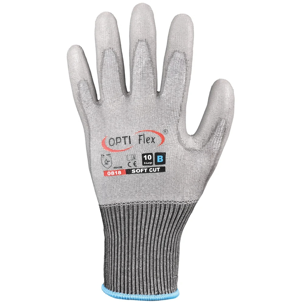 F-OPTIFLEX-Schnittschutz-Arbeitshandschuhe, *SOFT CUT 3*, VE: 60 Paar, grau/grau