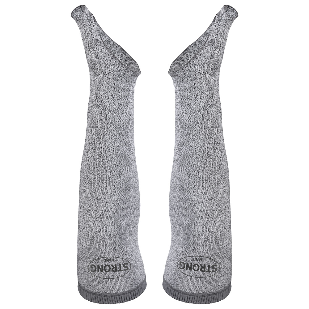 F-STRONGHAND Ärmelschoner *CARACAS*, Level C Schnitt- und Hitzeschutz, grau, 45 cm, VE: 5 Stück