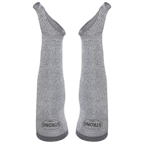 F-STRONGHAND Ärmelschoner *CARACAS*, Level C Schnitt- und Hitzeschutz, grau, 45 cm, VE: 5 Stück