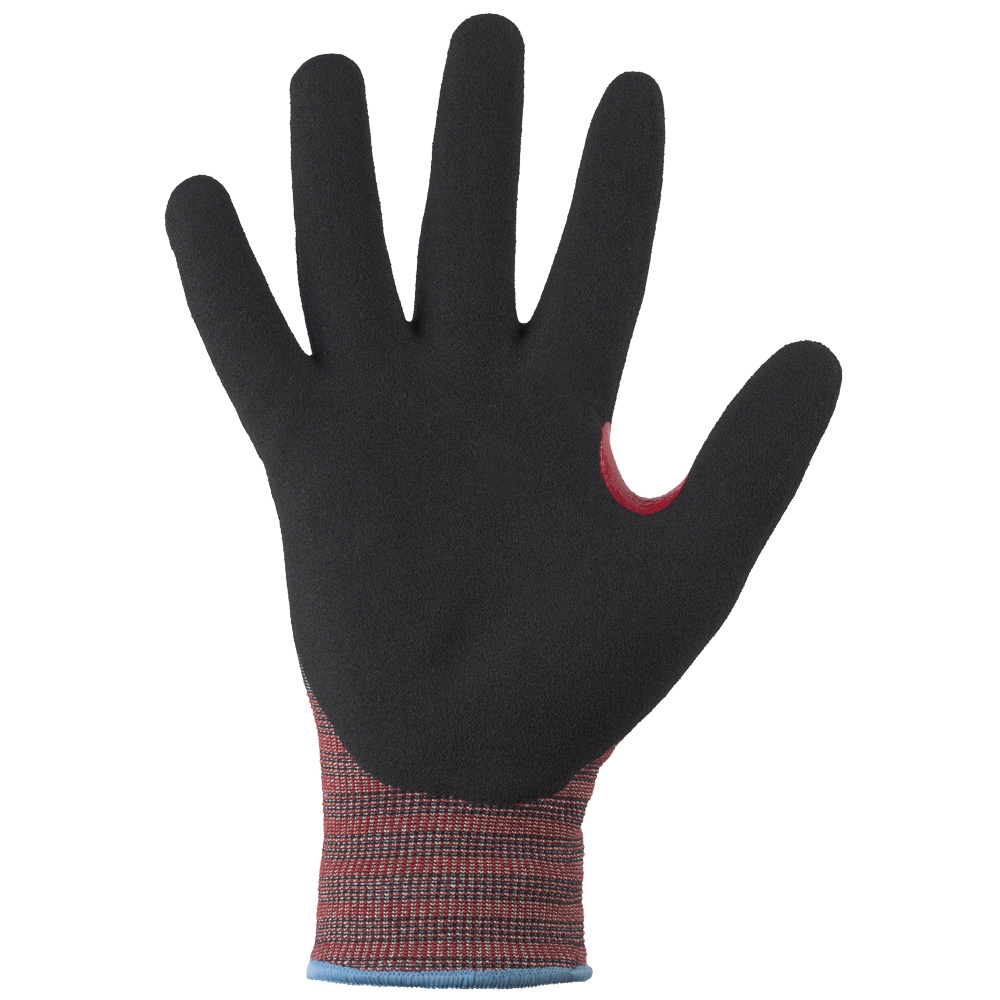 F-*CUTPRO LITE F* STRONGHAND® HANDSCHUHE-LEVEL F, SCHNITTSCHUTZ, TOUCH SCREEN FUNKTION, 21 G, NITRIL, GRAU/SCHWARZ, KAT 2