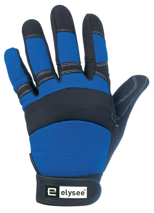 F-ELYSEE, Mechanicals, Arbeitshandschuhe, *MASTER*, Pkg.a`12 schwarz/blau