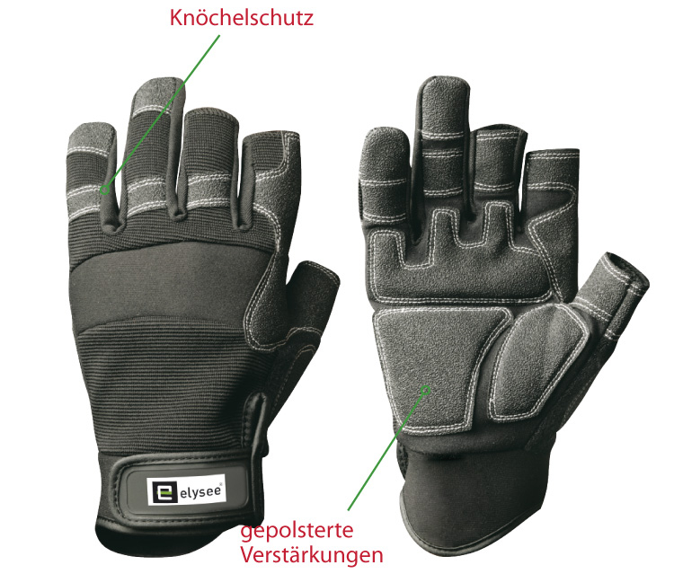 F-ELYSEE, Mechanicals, Arbeitshandschuhe, *CARPENTER*, Pkg.a`12, schwarz