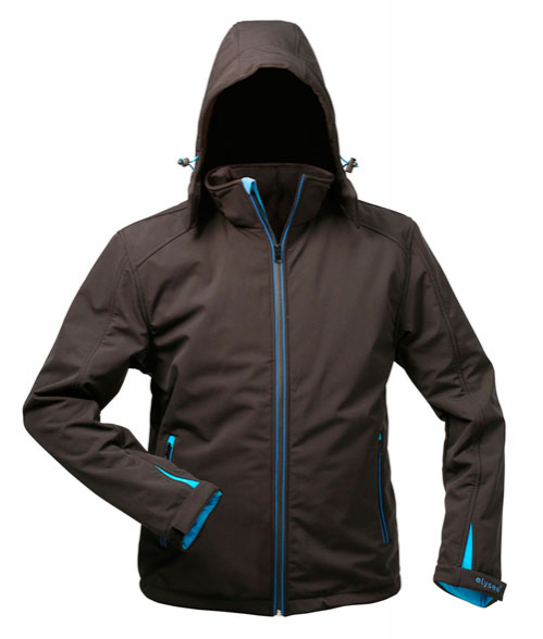 F-ELYSEE-Softshell-Jacke, *URANOS*, schwarz/blau