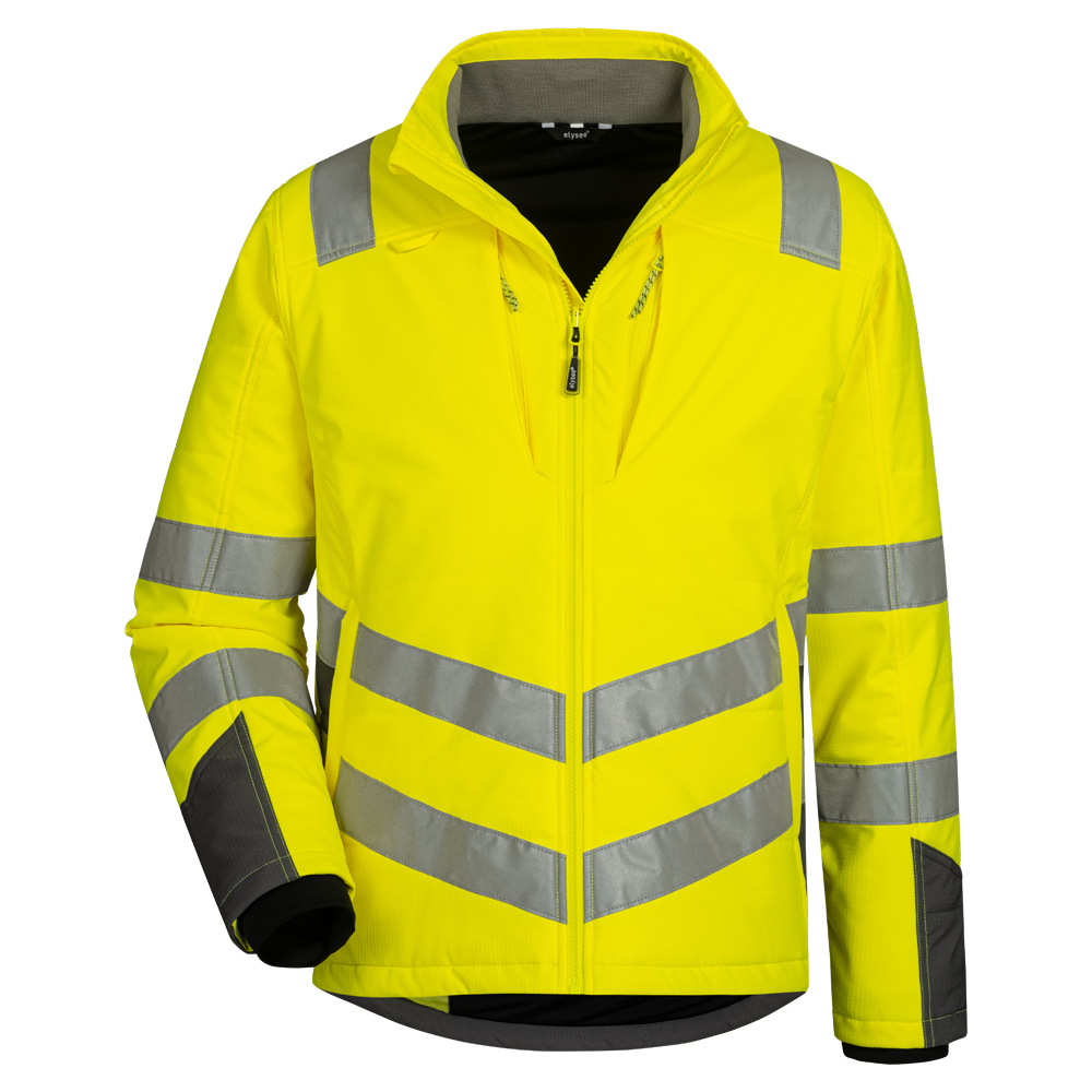 F-Warnschutz-Steppjacke, *EBERLIN*, Farbe: gelb/grau