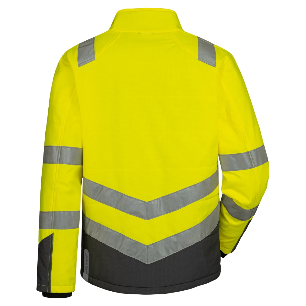 F-Warnschutz-Steppjacke, *EBERLIN*, Farbe: gelb/grau
