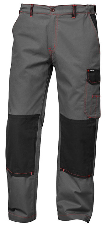 F-CRAFTLAND-Bundhose, Twill *MAASTRICHT*, grau/schwarz