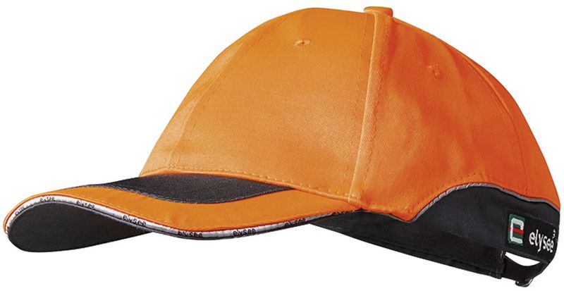 F-ELYSEE-Caps, Warnschutz, *ROMAN*, orange/grau abgesetzt