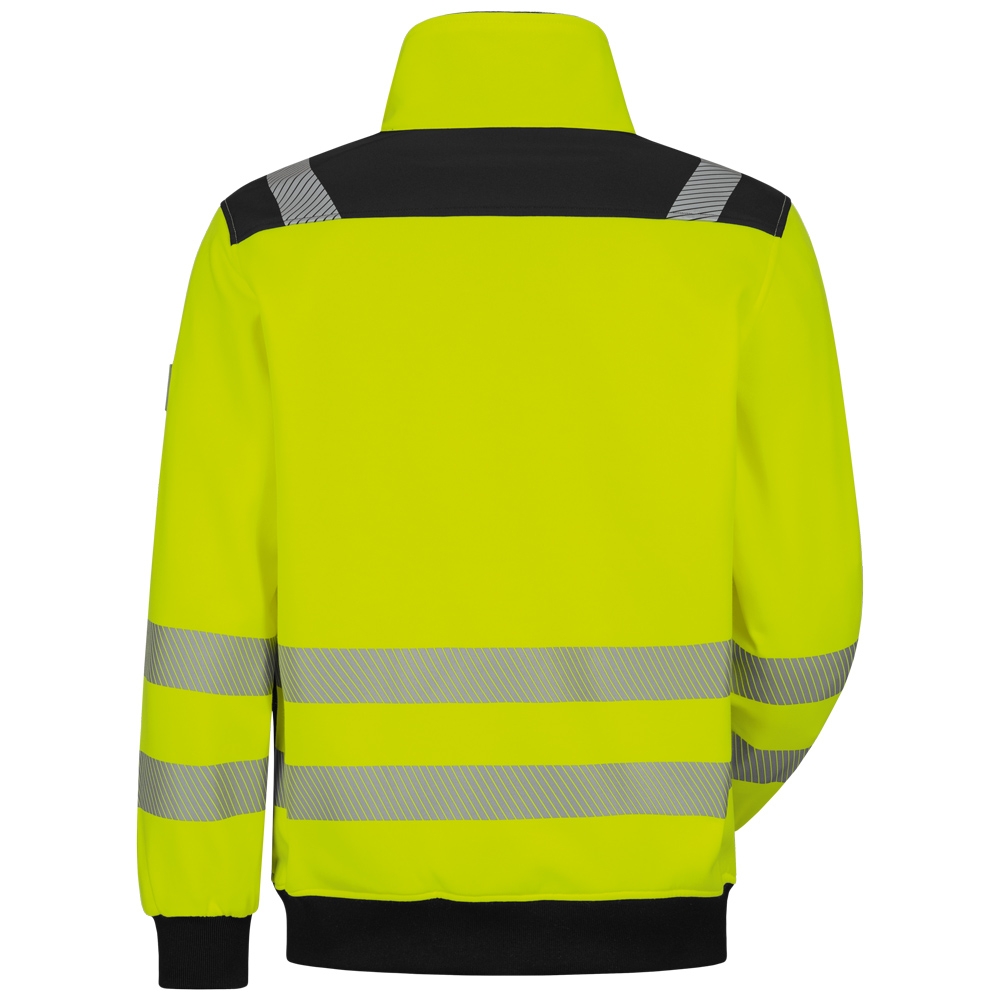 F-ELYSEE*DEMINO* WARNSCHUTZ-SWEATJACKE, warngelb/schwarz