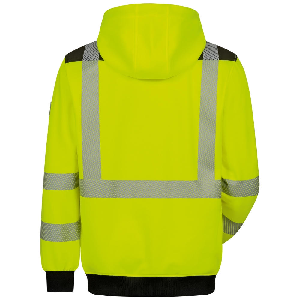 F-ELYSEE*MILETTO* WARNSCHUTZ-HOODIE, warngelb/schwarz
