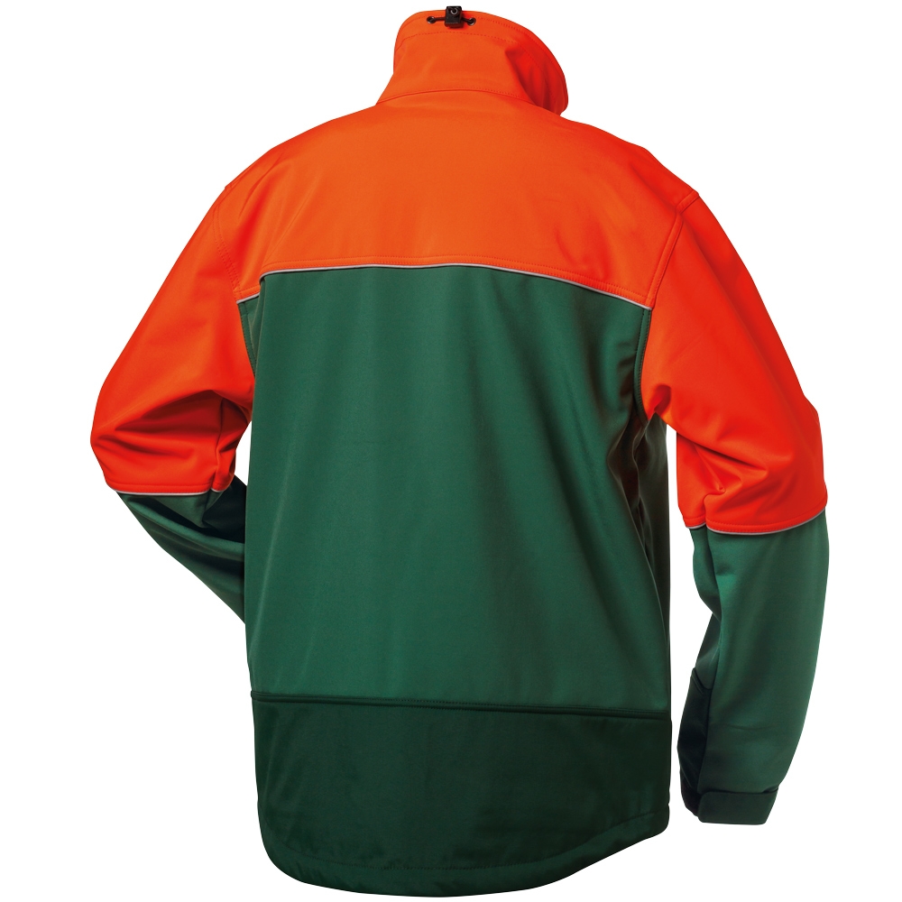 F-ELYSEE-Softshell Jacke, *SANDDORN*, grün/orange