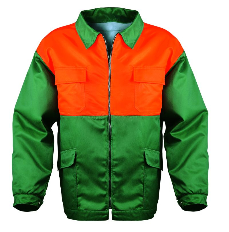 F-ELYSEE-Schnittschutzjacke, *BUCHE*, grün/orange abgesetzt
