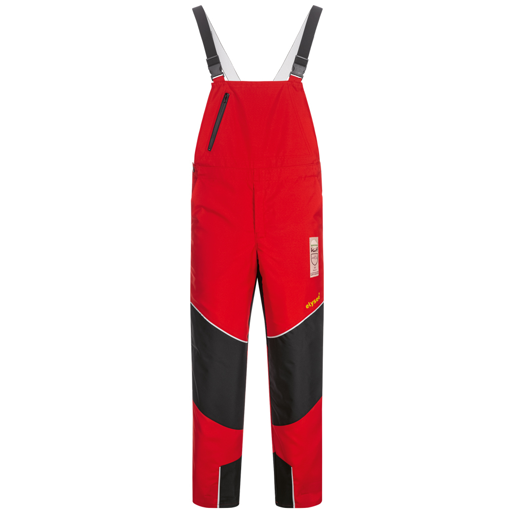 F-ELYSEE*SPEIERLING* SCHNITTSCHUTZLATZHOSE ROT/SCHWARZ/GELB