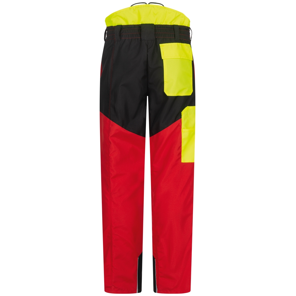 F-ELYSEE-Schnittschutzbundhose, *DOUGLASIE*, rot/schwarz/gelb