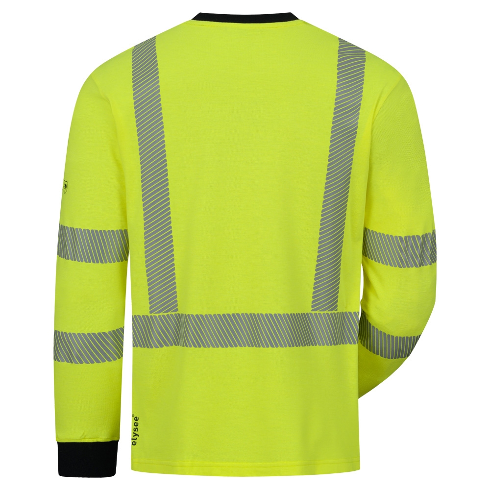 F-*LEOBERT* MULTINORM LANGARM SHIRT, ELYSEE®, WARNSCHUTZ GELB/MARINE