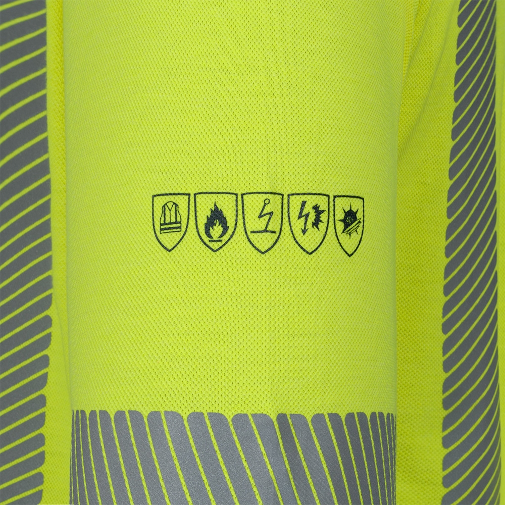 F-*LEOBERT* MULTINORM LANGARM SHIRT, ELYSEE®, WARNSCHUTZ GELB/MARINE