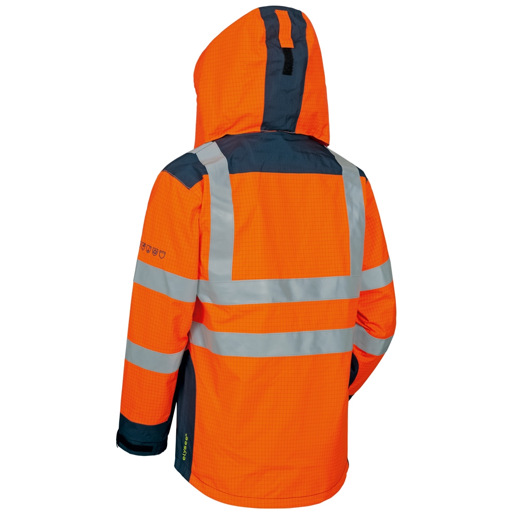 F-ELYSEE-Warnschutz-Multinorm-3in1 Jacke, Warnparka, *ARNOLD*, orange/marine