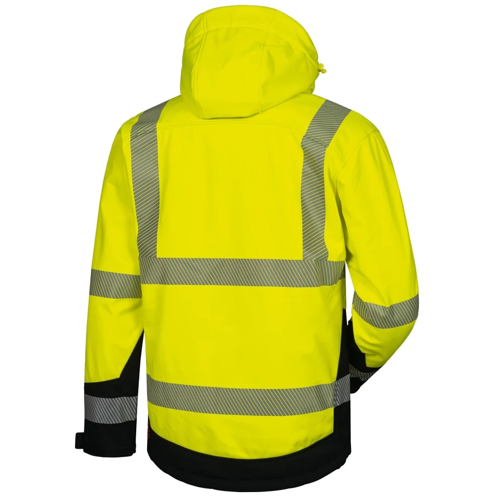 F-ELYSEE-Warnschutz-Softshell-Jacke, *MELVIN*, fluoreszierend gelb/schwarz