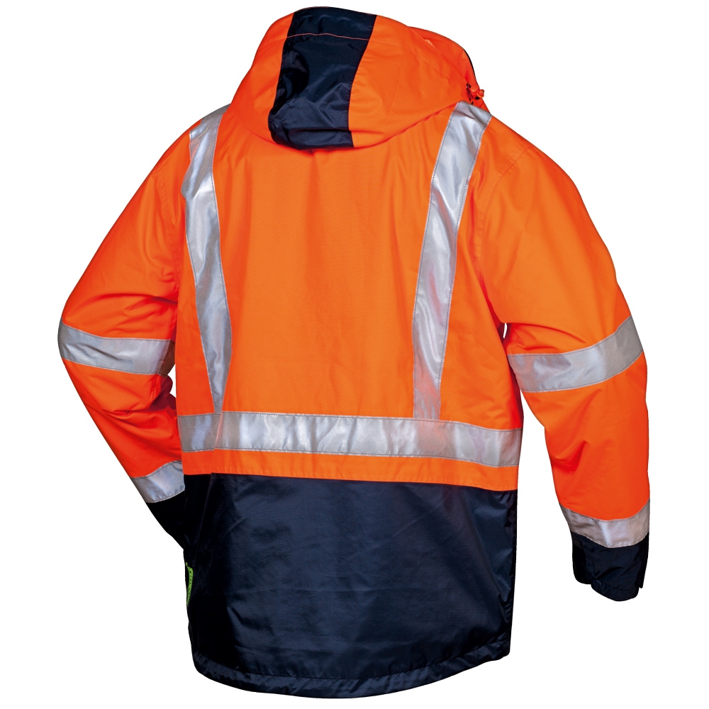 F-SAFESTYLE-3 in1 Warnschutz-Jacke, *UDO*, fluoreszierend orange/marine