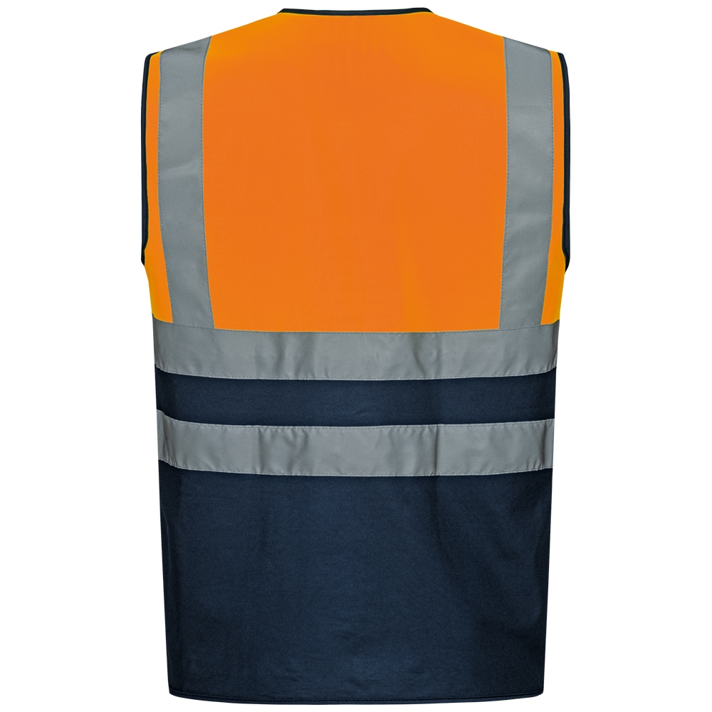 F-SAFESTYLE-Warnschutz-Weste, *KORNEL*, fluoreszierend orange/marine