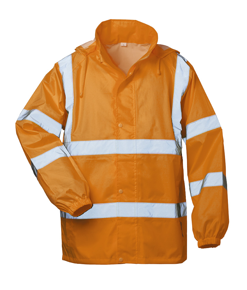 F-SAFESTYLE-Warnschutz-Regenjacke, *HAUKE*, fluoreszierend orange