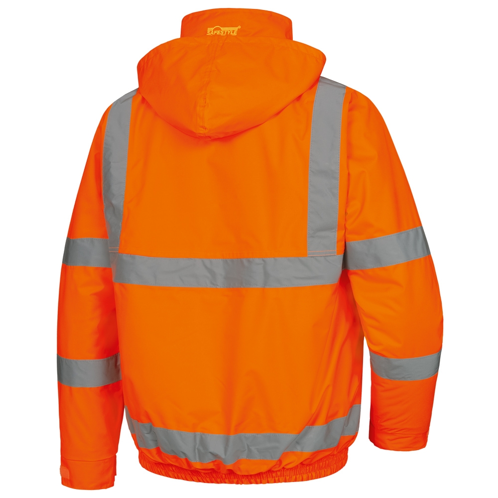 F-SAFESTYLE-Warnschutz-Pilotenjacke, *EUGEN*, fluoreszierend orange