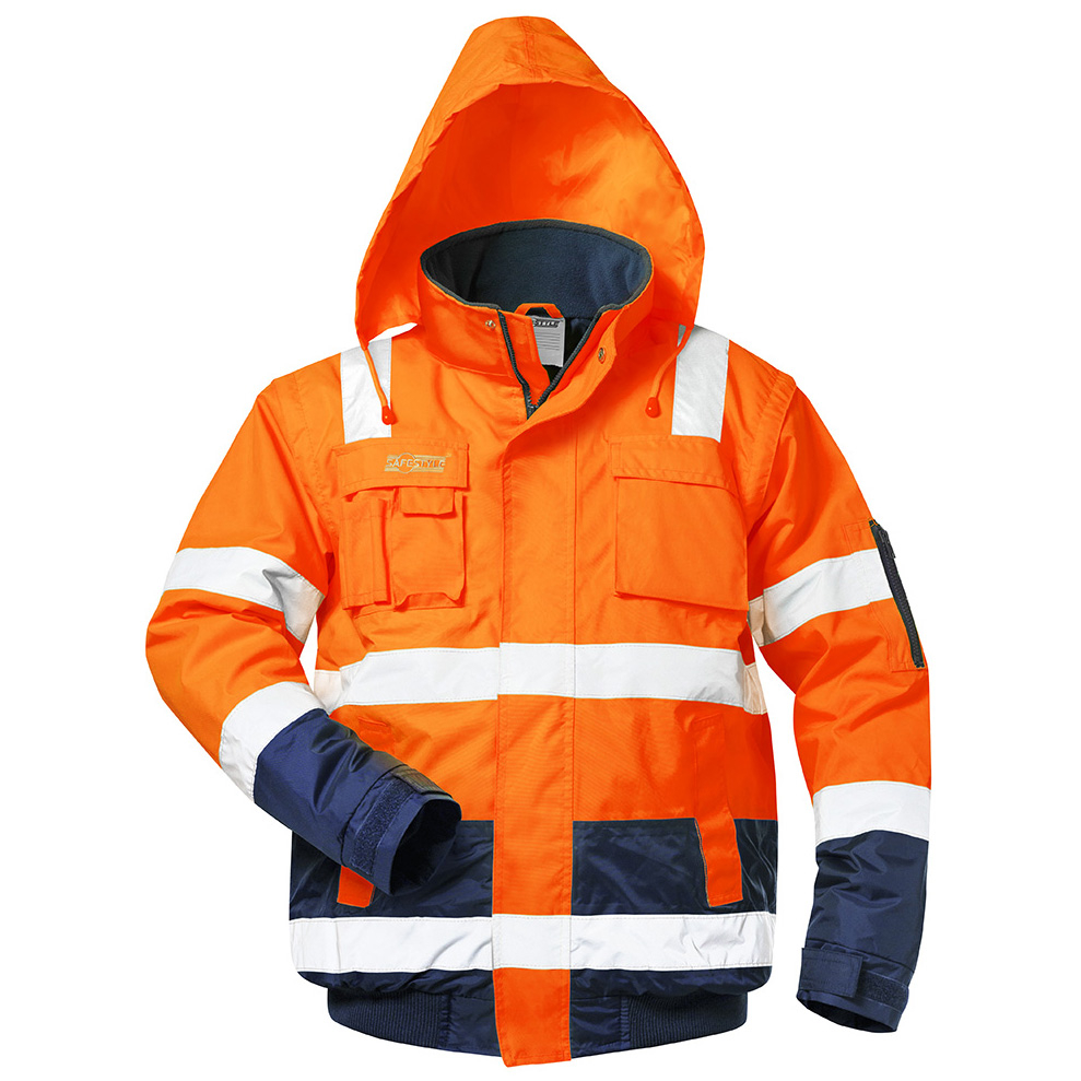 F-SAFESTYLE-Warnschutz-Pilotenjacke, *JONAS*, orange/marine