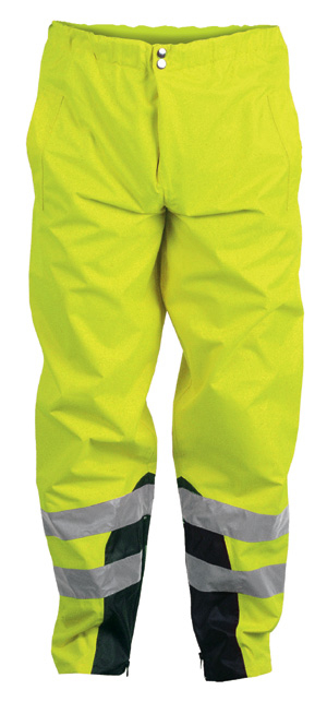 F-SAFESTYLE-Warnschutz-Regenbundhose, *RENZ*, fluoreszierend gelb/marine abgesetzt