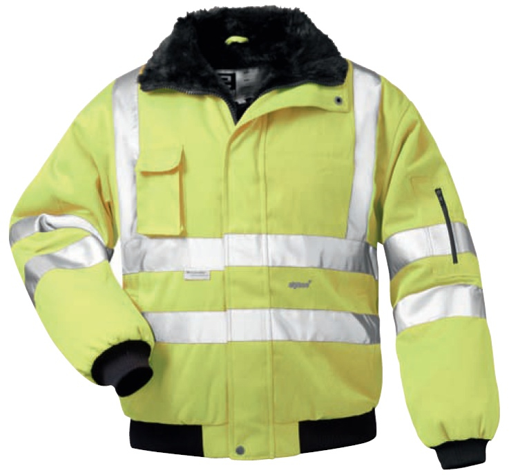 F-ELYSEE-Warnschutz-Pilotenjacke, *FRIEDRICH*, fluoreszierend gelb