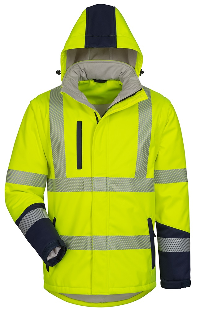 F-SAFESTYLE-Warnschutz-Softshell-Jacke, wattiert, *JORIS*, fluoreszierend gelb