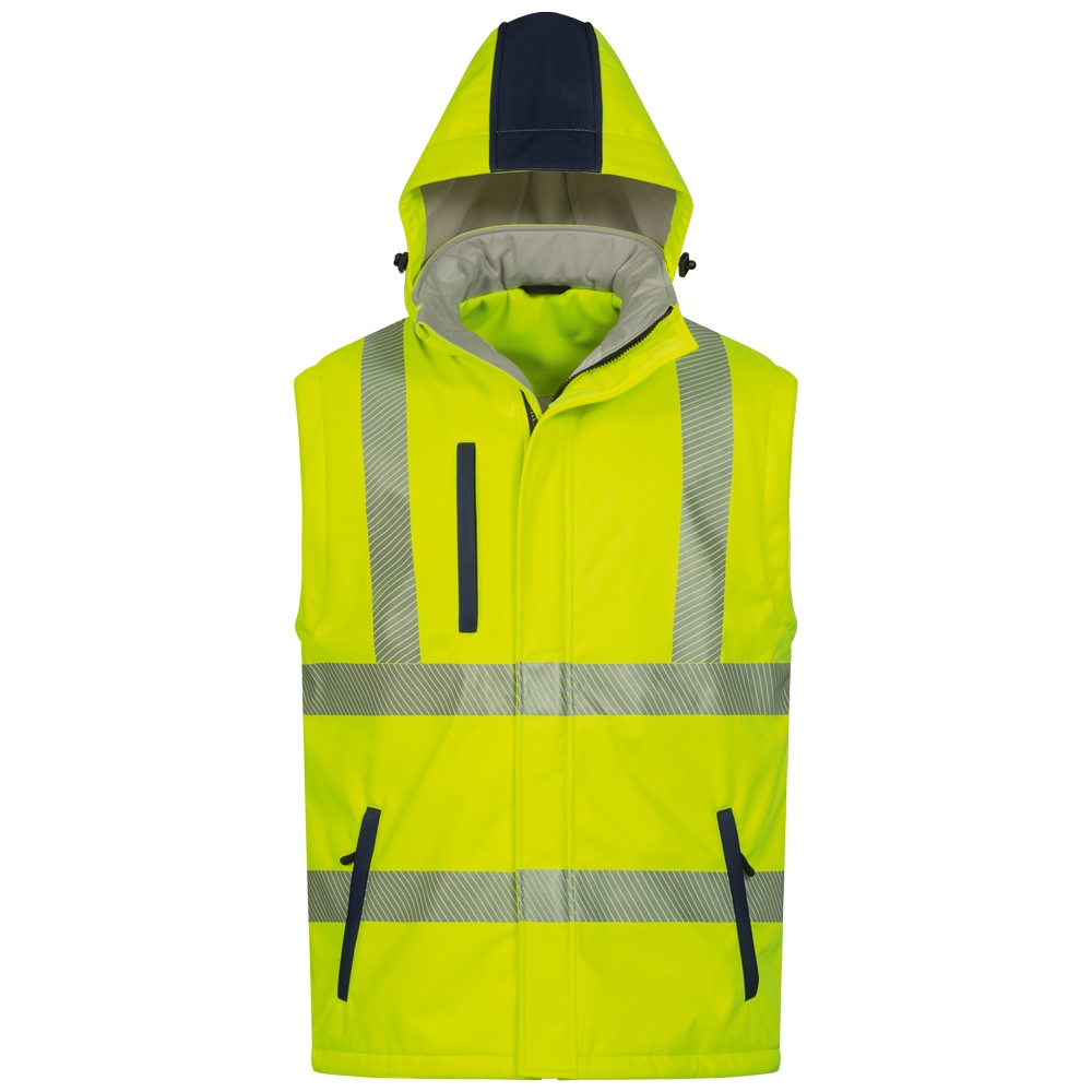 F-SAFESTYLE-Warnschutz-Softshell-Jacke, wattiert, *JORIS*, fluoreszierend gelb