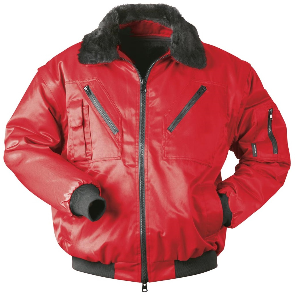 F-NORWAY-Pilotenjacke, *DRAMMEN*, 250g/m, rot