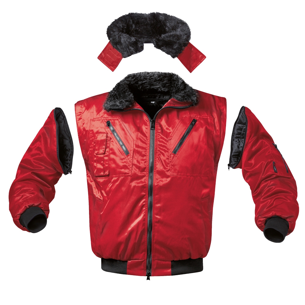 F-NORWAY-Pilotenjacke, *DRAMMEN*, 250g/m², rot