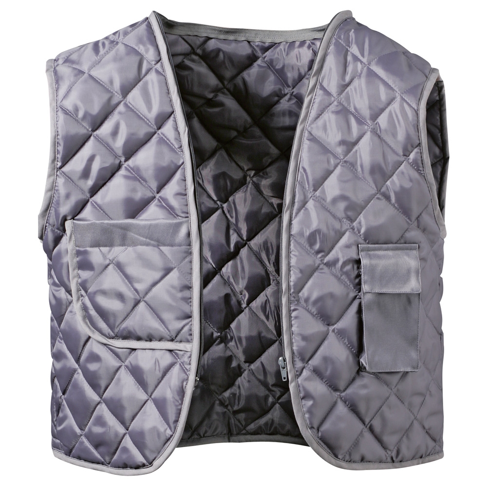 F-ALASKA Piloten-Jacke, *HOLLIS*, 250g/m², weiß/grau abgesetzt