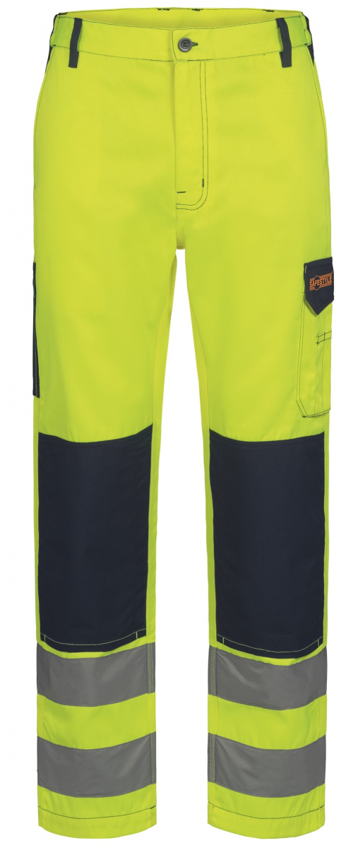 F-Warnschutz-Bundhose, *WERDAU*, gelb/marine