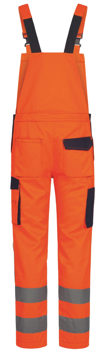 F-Warnschutz-Latzhose, *BAUTZEN*, orange/marine