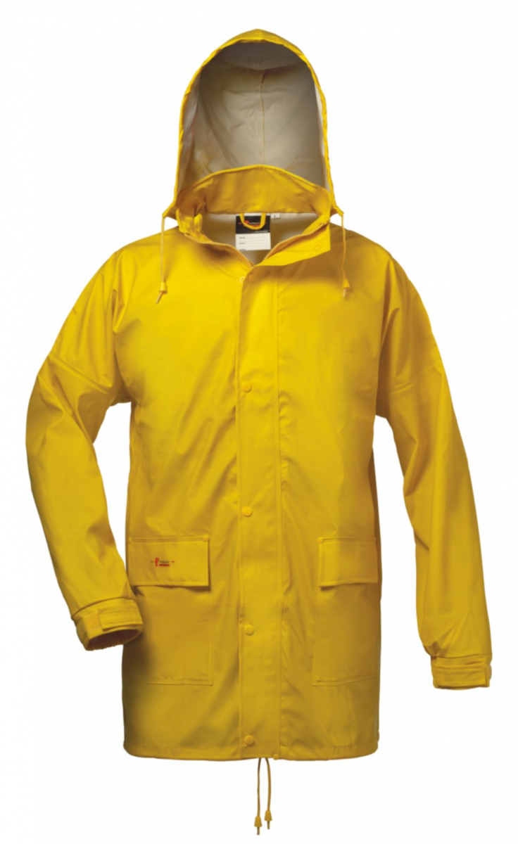 F-NORWAY-PU-Stretch-Regenjacke, *LANDSKRONA*, 190g/m², gelb
