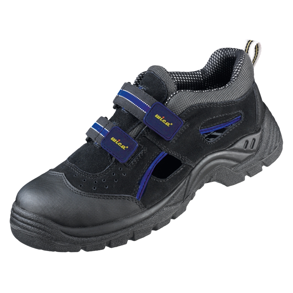F-S1-LUCKY-LINE-Sicherheitssandalen *TEMPLIN*, schwarz/blau abgesetzt