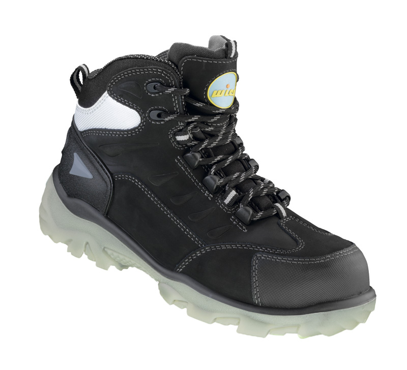 F-S3-WICA-Sicherheitsschnürstiefel, *LICATA*, schwarz/silber abgesetzt