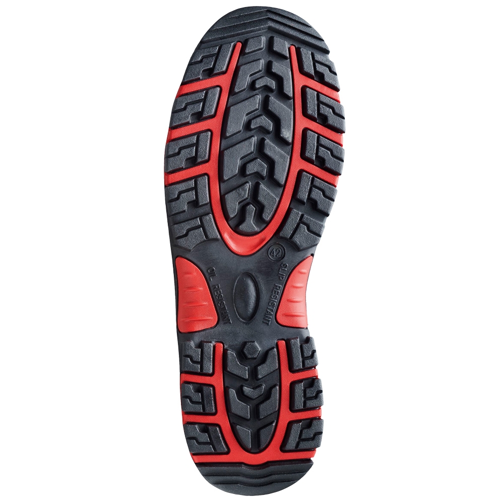 F-S3-BASIC-LINE-Schweißer-Sicherheitsstiefel, *MAGDEBURG ÜK*, schwarz/rot abgesetzt