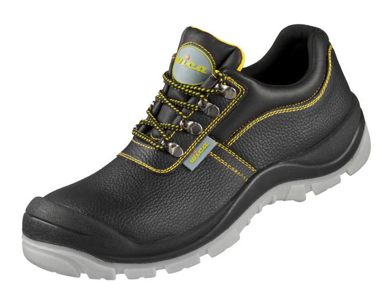 F-S3-WICA-Sicherheitshalbschuhe, *LAGO ÜK*, schwarz/gelb abgesetzt