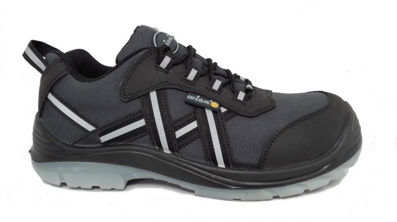 F-Footwear, S3-WICA-Arbeits-Berufs-Sicherheits-Schuhe, Halbschuhe, ESD, TORMES, blau/schwarz